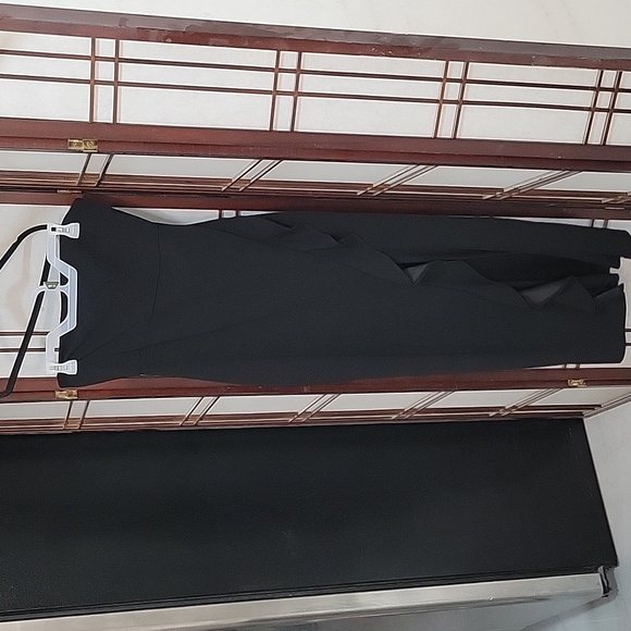 Formal Black Strapless Gown, Size Medium - Picture 2 of 4